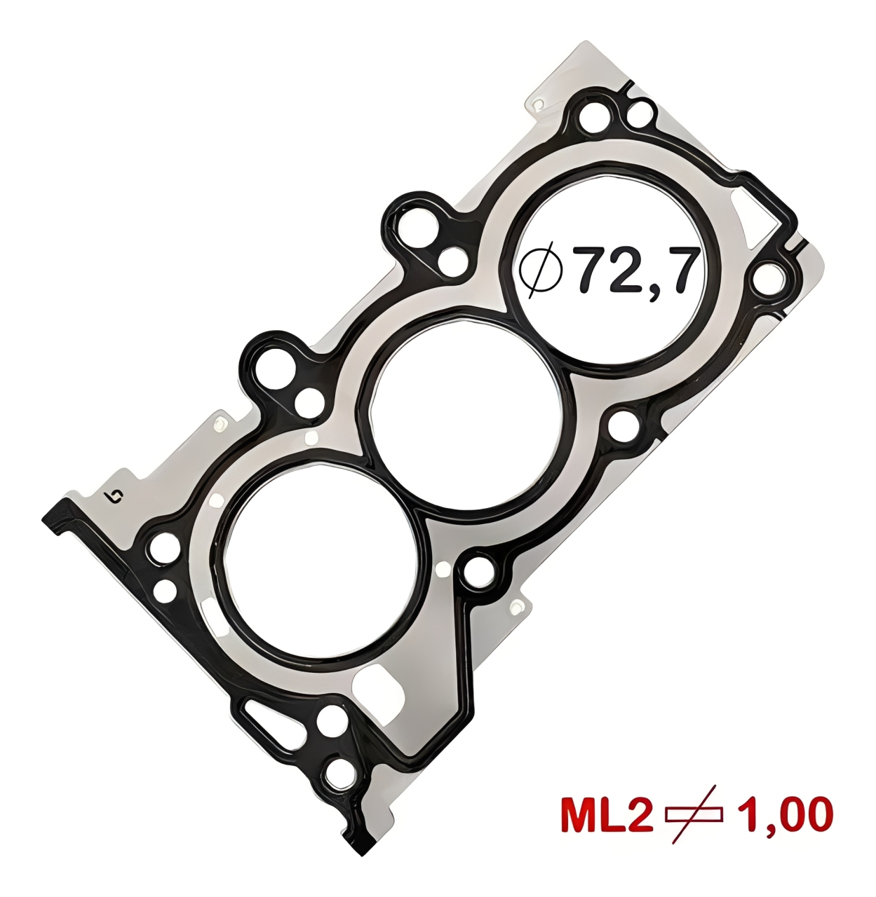 Junta Cabeçote Aço Inox 1,00mm Hyundai HB20 / Creta 1.0 12V Kappa Turbo