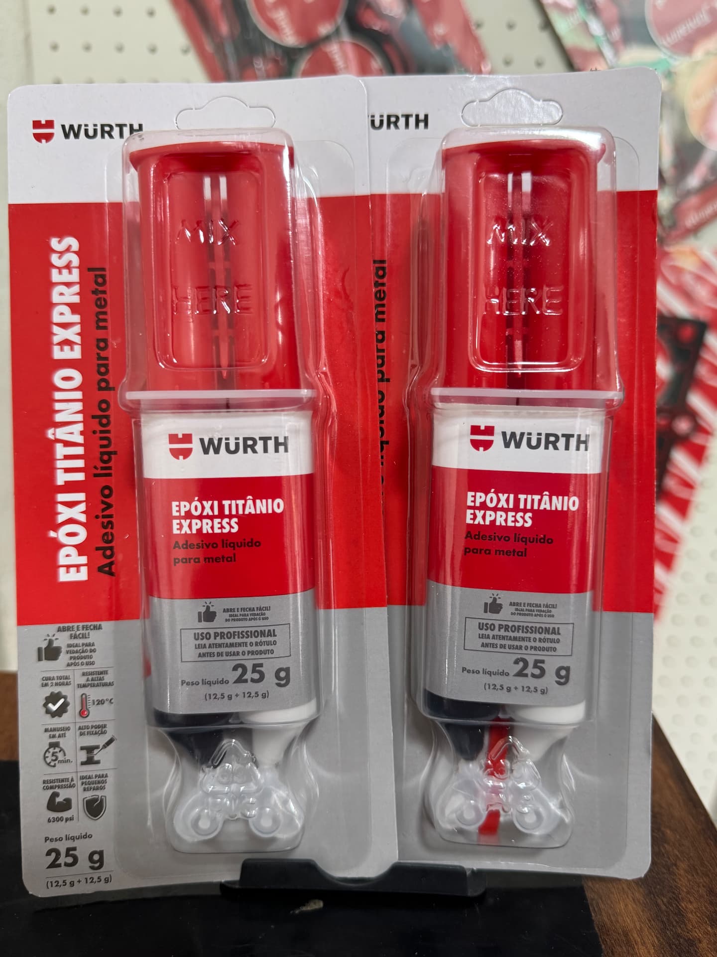 Epóxi Titânio Express Würth 25g